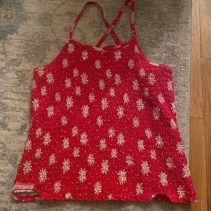 Pretty red woman’s top